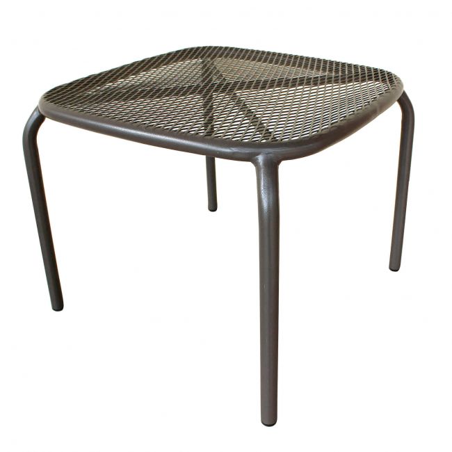 MIDDLE - set tavolo in metallo cm 41x41x43,5 h con 2 sedute