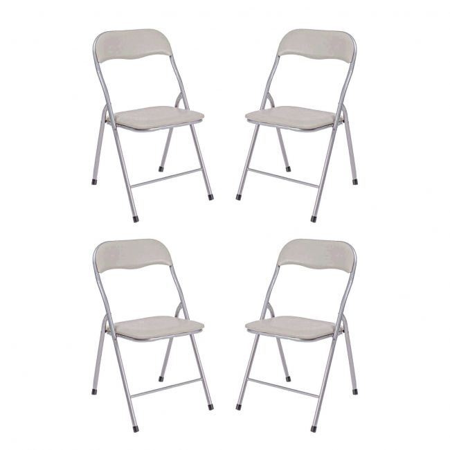 LUCIE - Set di 4 sedie pieghevole salvaspazio