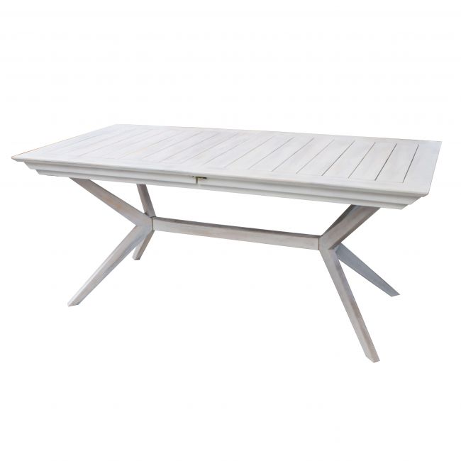 CAESAR - tavolo da giardino allungabile in legno massiccio di acacia 150/200x90