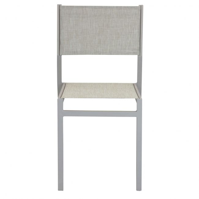 AULUS - sedia da giardino in alluminio e textilene impilabile