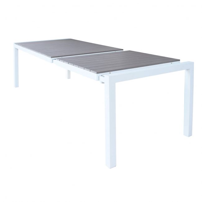 LOIS - tavolo da giardino in alluminio 162/242x100