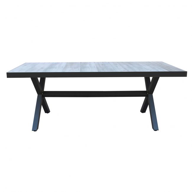 GRES - tavolo da giardino in alluminio e gres cm 200x100