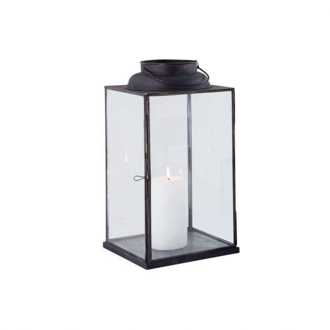CAROLINE - lanterna in vetro e metallo