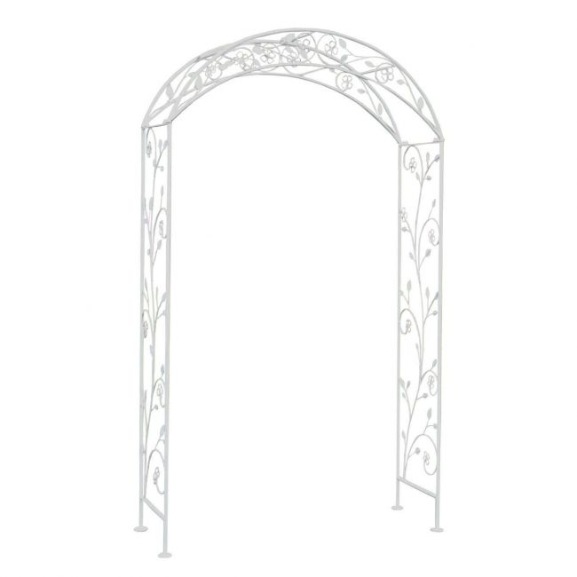 arco da giardino per rampicanti stile provenzale in ferro verniciato