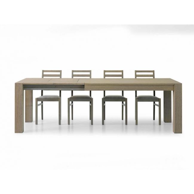 ELVIS - tavolo da pranzo moderno allungabile in rovere spazzolato 90x140/180/220