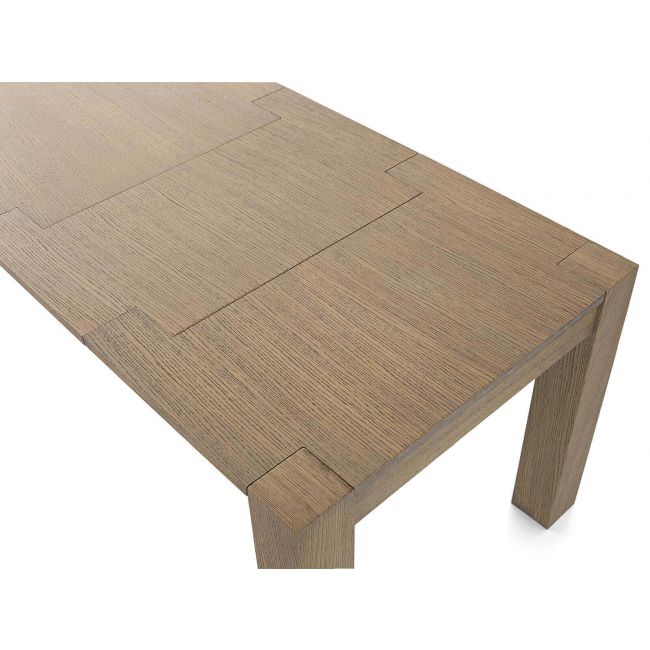 ELVIS - tavolo da pranzo moderno allungabile in rovere spazzolato 90x140/180/220