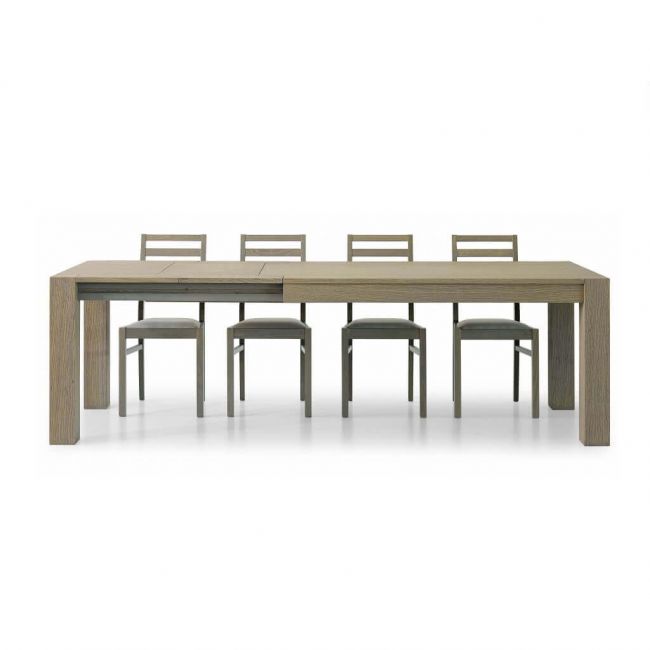 ELVIS - tavolo da pranzo moderno allungabile in rovere spazzolato 90x180/230/280