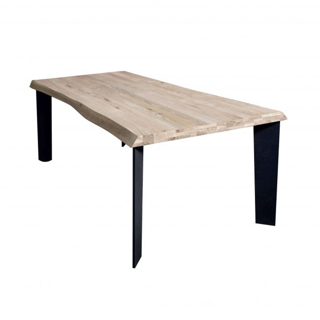 ALBERT - tavolo da pranzo moderno in metallo e legno 180x90