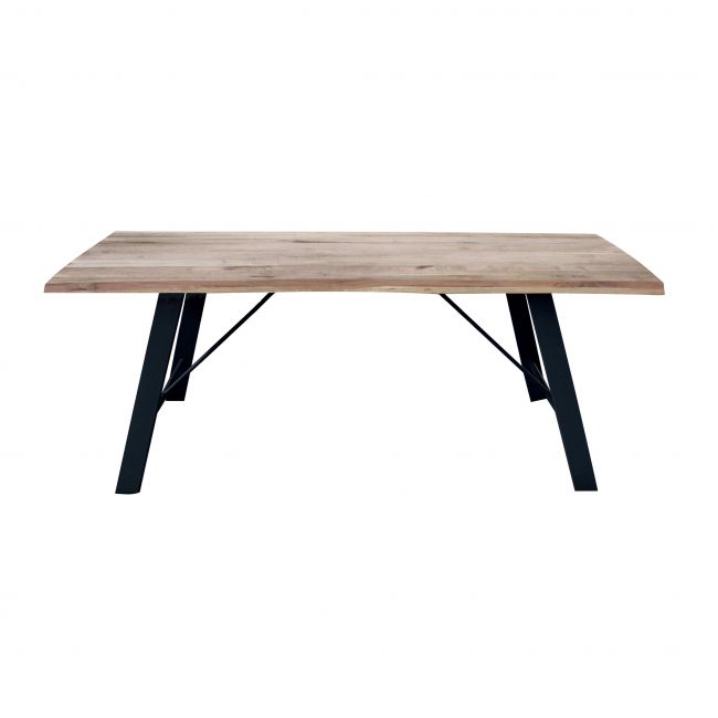 GREGORY - tavolo da pranzo moderno in metallo e legno 250x100