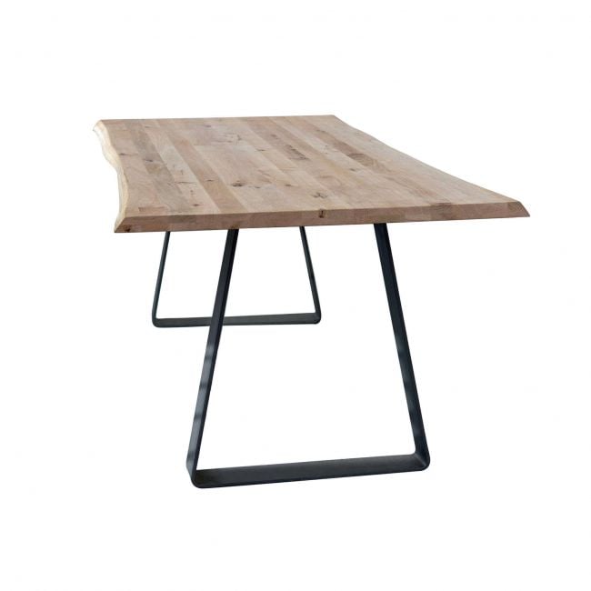 ALVIN - tavolo da pranzo moderno in metallo e legno 250x100