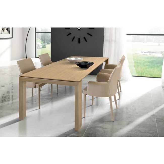 ARTHUR - tavolo da pranzo moderno allungabile in legno 90x160/200/240