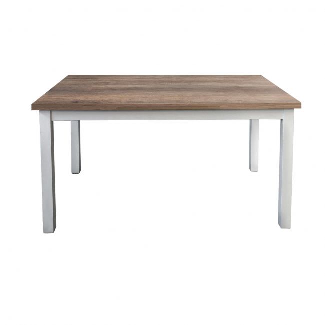 BLAKE - tavolo da pranzo moderno allungabile in metallo e legno 80x130/170/210