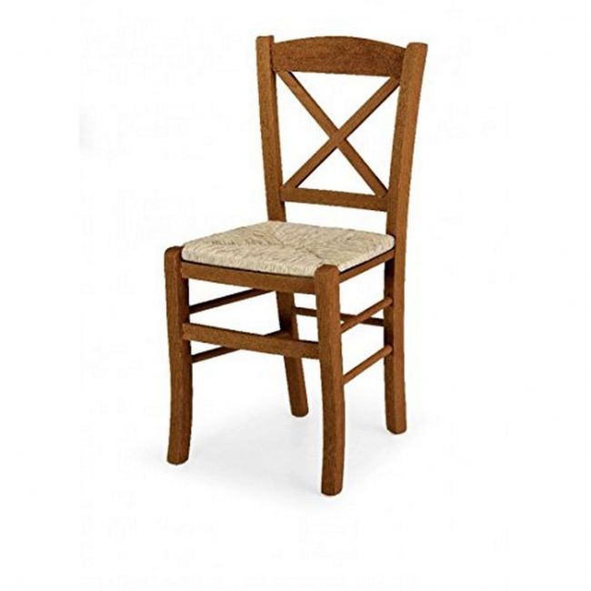HALLIE - sedia croce in legno massello
