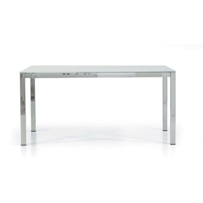 NELSON - tavolo da pranzo moderno allungabile in vetro 90x160/210/260