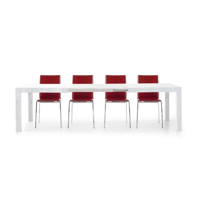 RAMSEY - tavolo da pranzo moderno allungabile frassinato 90x160/210/260