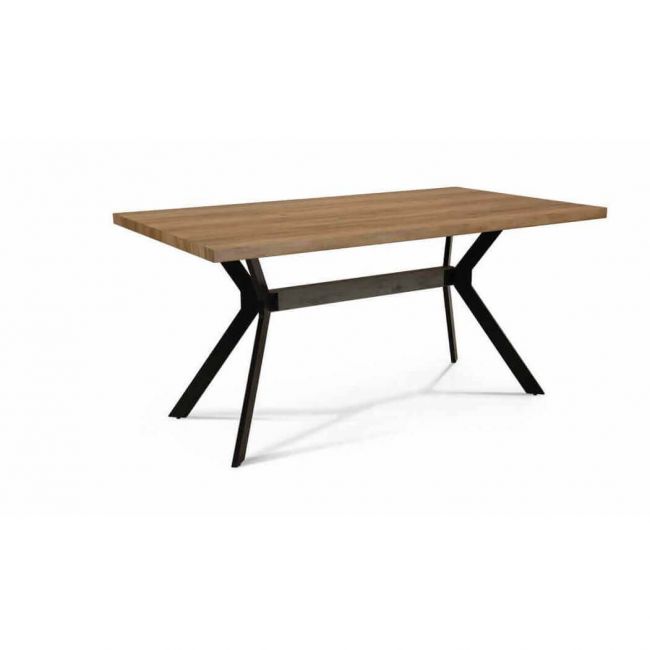 ETTIE - tavolo in rovere impiallacciato cm 90x160x75 h