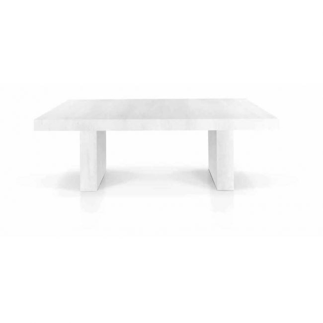 GINNY - tavolo bianco effetto consumato cm 90x160/210/260/310/360/410x75 h