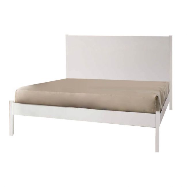 AMOROSA - letto singolo in legno bianco cm 174 x 212 x 115 h