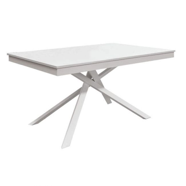 AQUARIUS - tavolo da pranzo allungabile  cm 80 x 120/160 x 77 h
