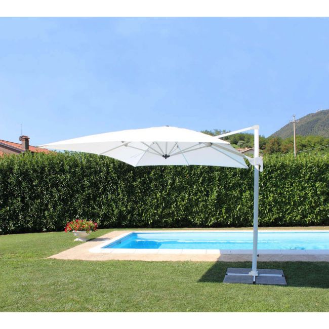 BACTRUS - ombrellone da giardino decentrato 3x3