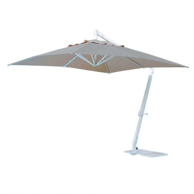 THEMA - ombrellone da giardino decentrato 3x3 in alluminio