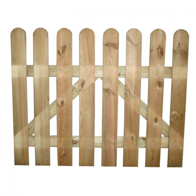 cancello da giardino in legno di pino impregnato in autoclave 100x100
