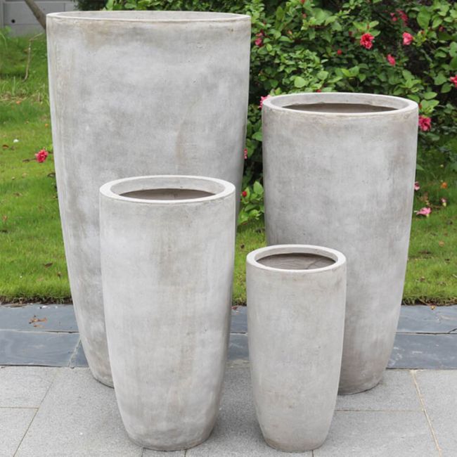 set di 4 vasi da giardino
