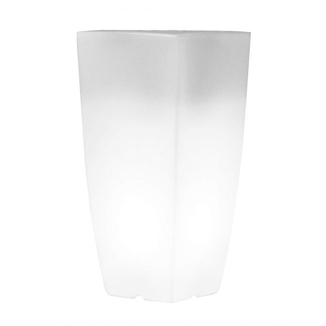 SILENTE - vaso luminoso rgb con pannello solare